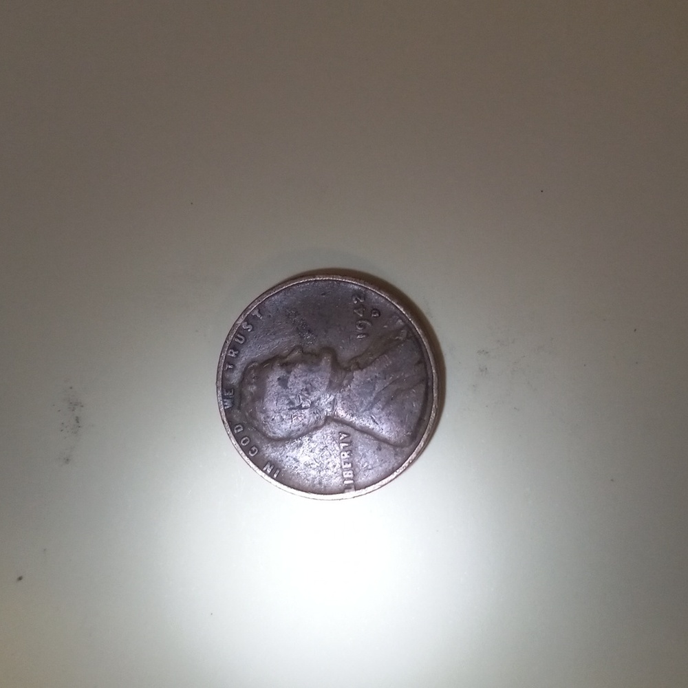 1942d Wheat Copper Penny ERROR